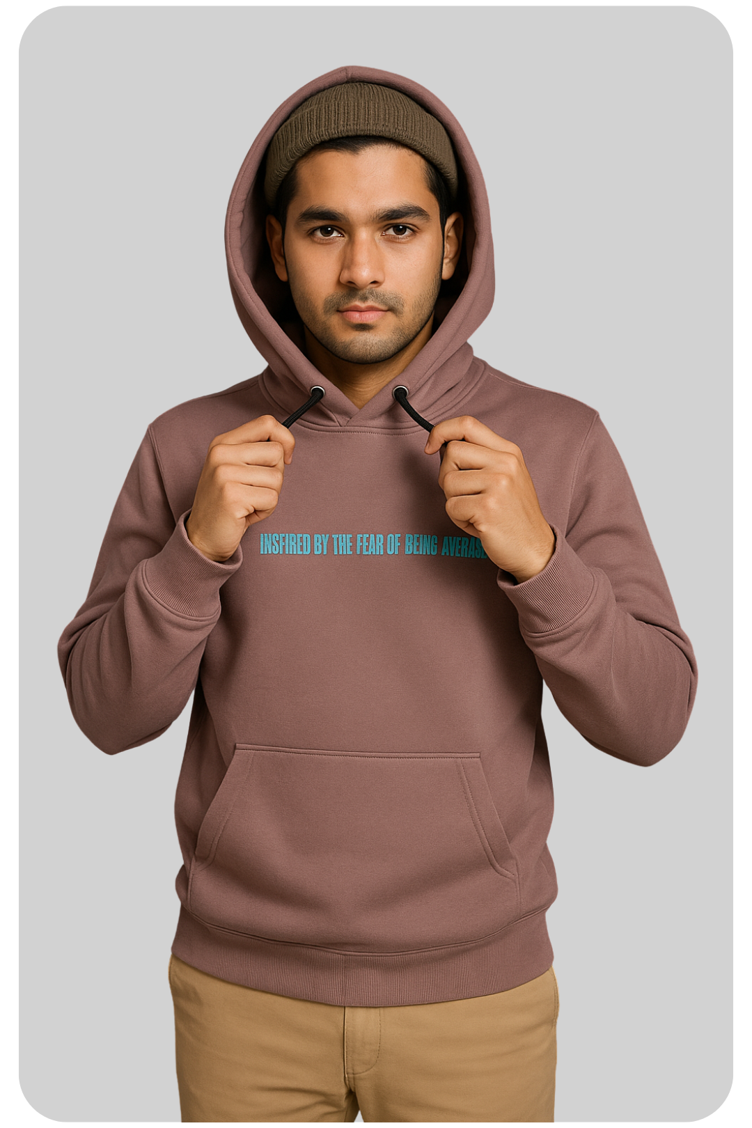Article Fear Hoodie Rosy Brown