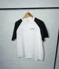 White Black Raglan